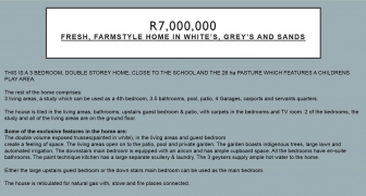 R7,000,000 |FRESH, FARMSTYLE HOME IN WHITE’S, GREY’S AND SANDS
